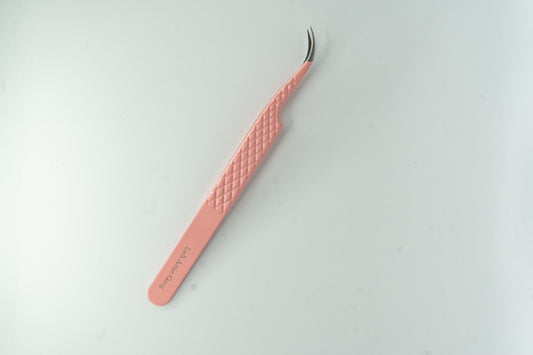 Luxury Fiber Tip Curved LAG Tweezers